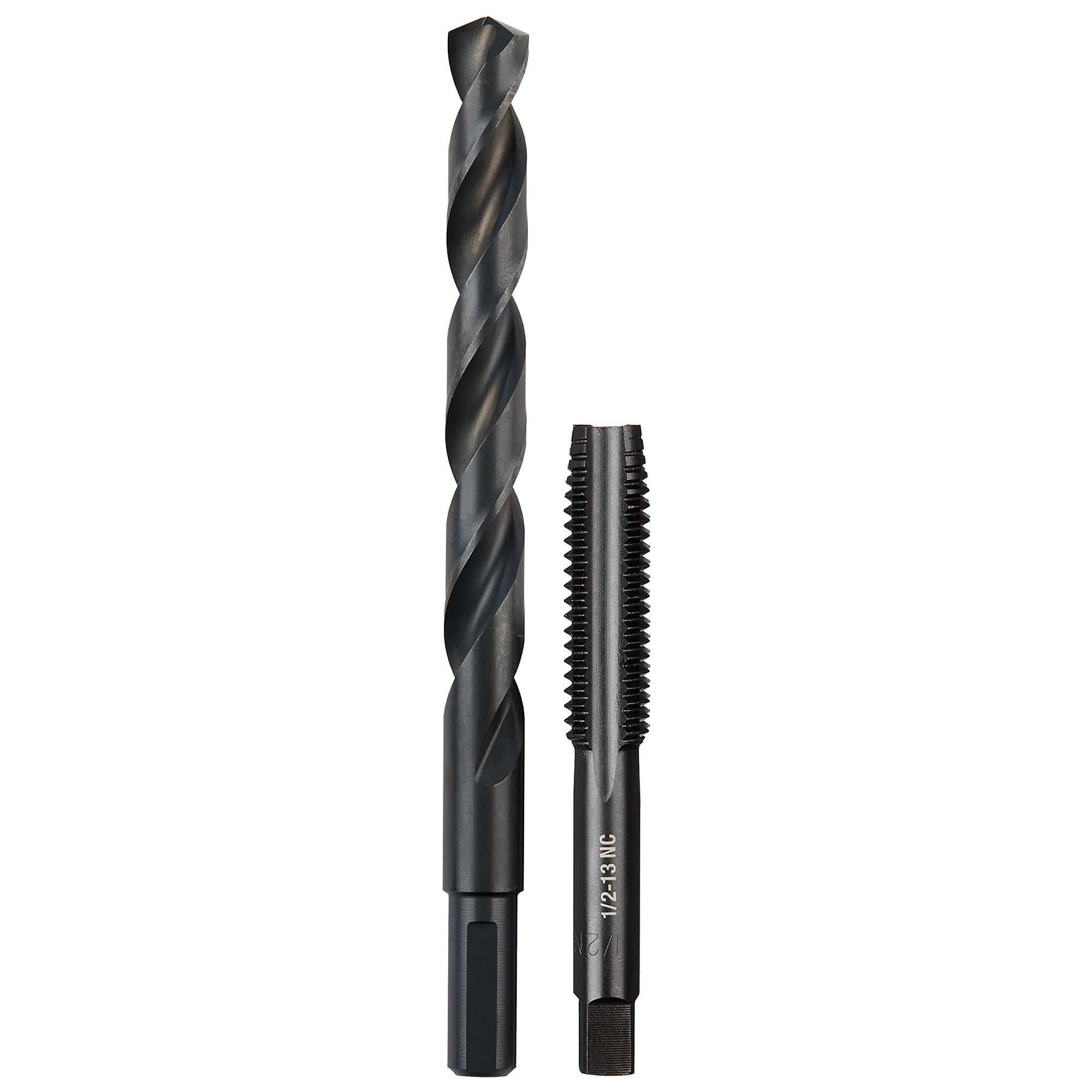 Milwaukee 1/2"-13 NC Straight Flute Plug Tap & 27/64" Drill Bit, Model# 49-57-5560